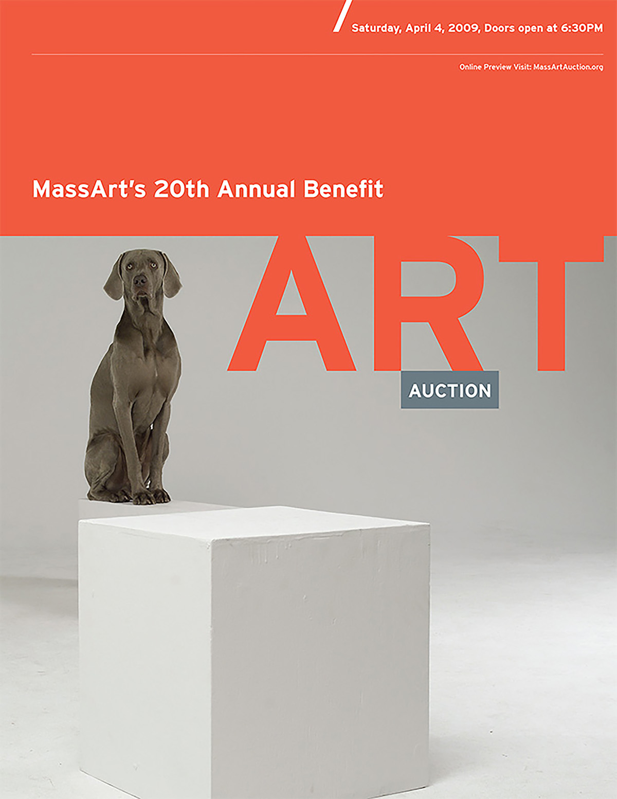 MassArt Art Auction Branding and Design for the MassArt Foundation